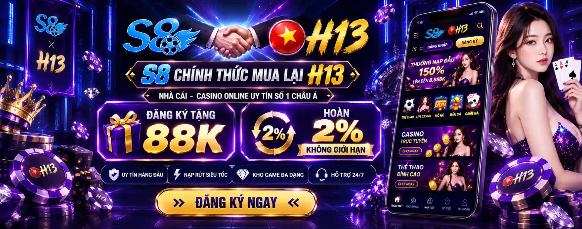 H13 - nhà cái casino online số 1 châu Á